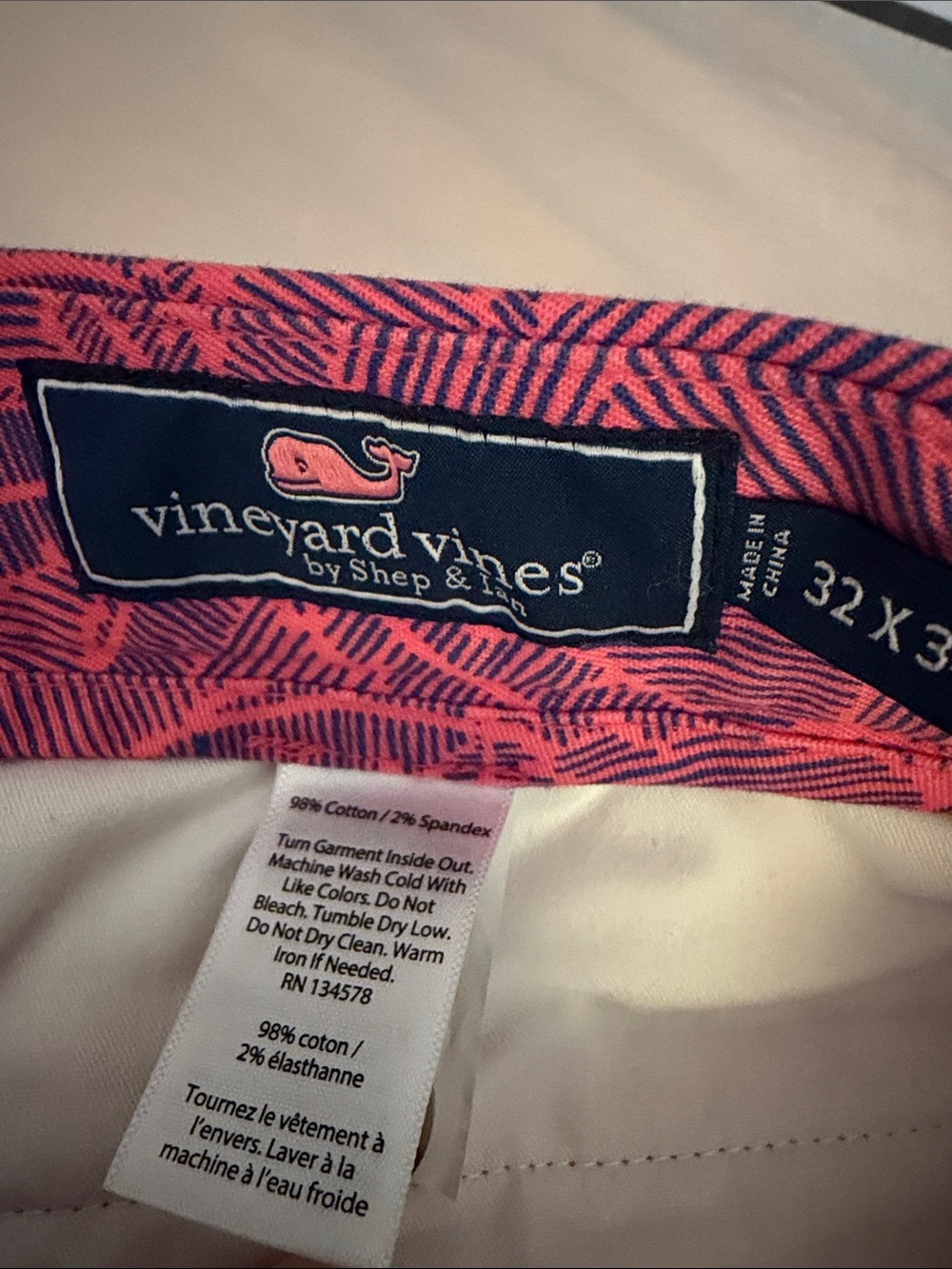Vineyard Vines Pink Nautical-Print Women's Shorts